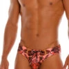 1557 WARRIOR SWIMWEAR THONG PRINTED