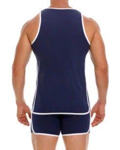 2135 WIMBLEDOM TANK TOPBLUE -JOR Luxe Deals Store 2135 WIMBLEDON TANK TOP BLUE 3