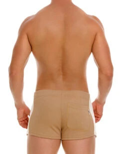 2137 VARSITY SHORT BROWN -JOR Luxe Deals Store 2137 VARSITY SHORT BROWN 4