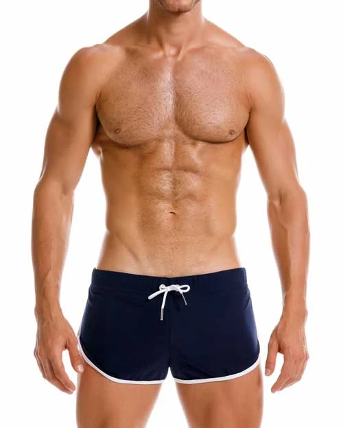 2204 RETRO MINI SHORT BLUE 2 2204 RETRO MINI SHORT BLUE - Image 2