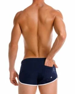 2204 RETRO MINI SHORT BLUE 5 2204 RETRO MINI SHORT BLUE -JOR Luxe Deals Store 2204 RETRO SHORT BLUE 3