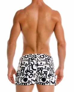 2208 LOVE MINI SHORT PRINTED 5 2208 LOVE MINI SHORT PRINTED -JOR Luxe Deals Store 2208 LOVE SHORT 3